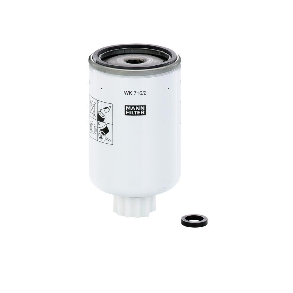 Kraftstofffilter MANN-FILTER WK 716/2 x für CASE IH MASSEY FERGUSON O&K CUMMINS