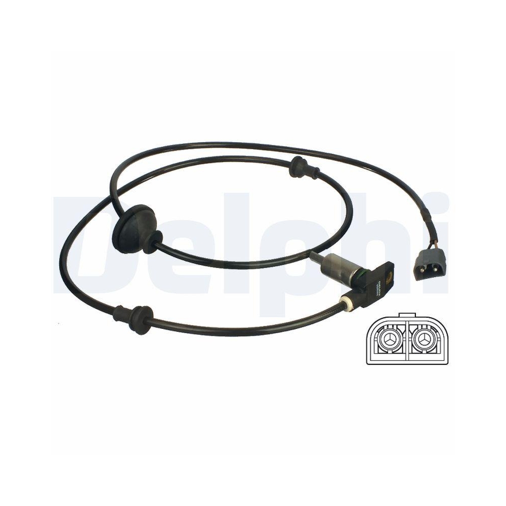 DELPHI SS20305 Sensor, Raddrehzahl f&uuml;r VOLVO, Vorderachse