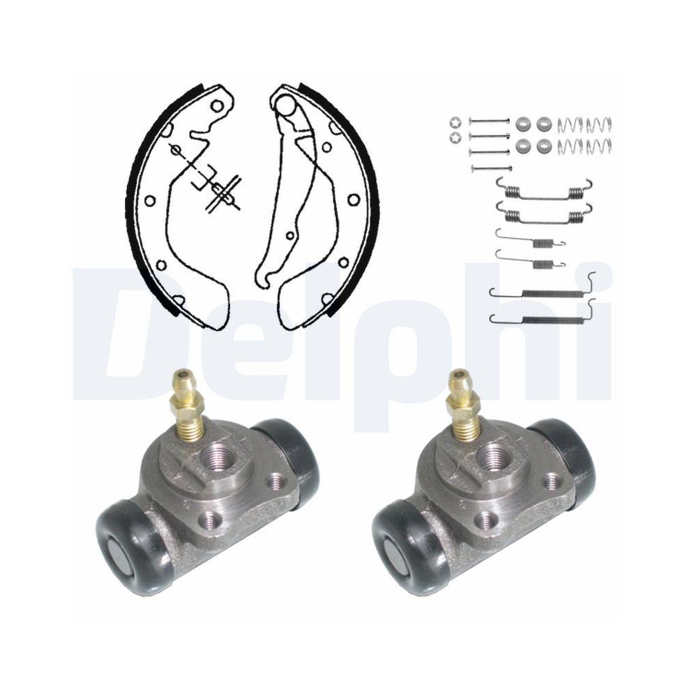 DELPHI KP855 Bremsbackensatz f&uuml;r, Hinterachse