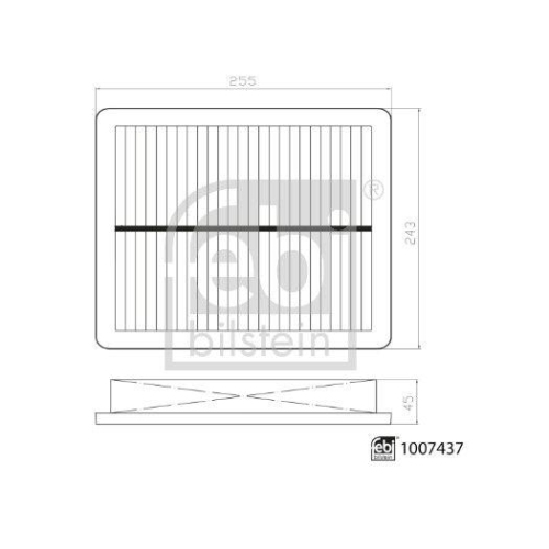 FEBI BILSTEIN 1007437 Luftfilter f&uuml;r MG