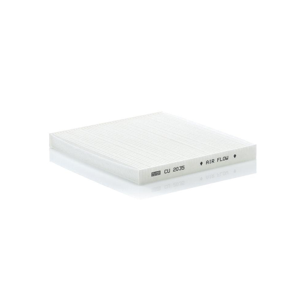 Filter, Innenraumluft MANN-FILTER CU 2035 für TOYOTA, hinter dem Handschuhfach