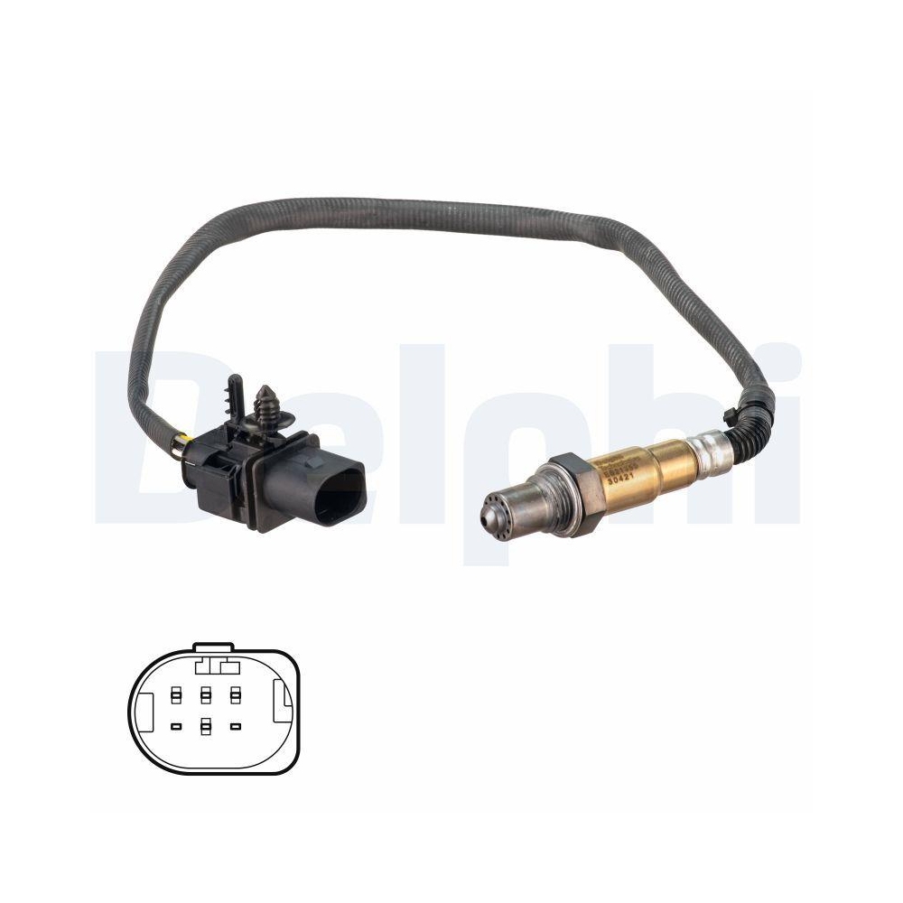 DELPHI ES21355-12B1 Lambdasonde f&uuml;r HYUNDAI KIA, nach Katalysator, vorne