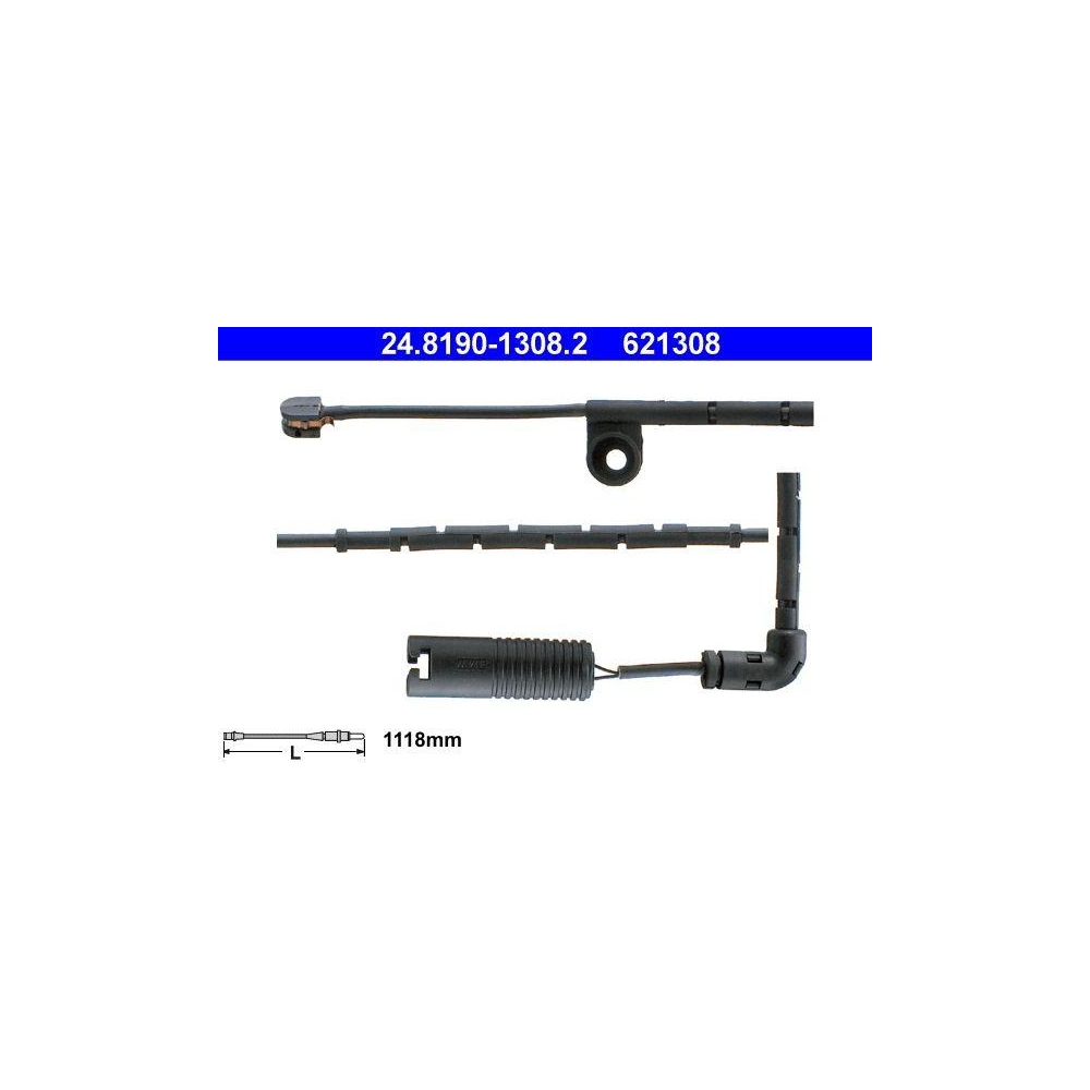 Warnkontakt, Bremsbelagverschlei&szlig; ATE 24.8190-1308.2 f&uuml;r LAND ROVER, Hinterachse