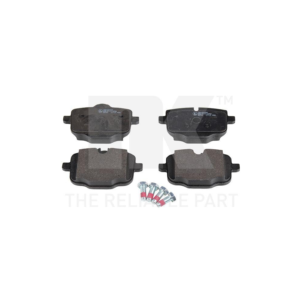 Bremsbelagsatz, Scheibenbremse NK 221549 f&uuml;r BMW, Hinterachse