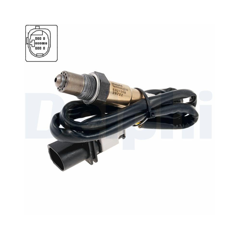 Lambdasonde DELPHI ES21368-12B1 für AUDI BMW (BRILLIANCE), links, rechts, vorne