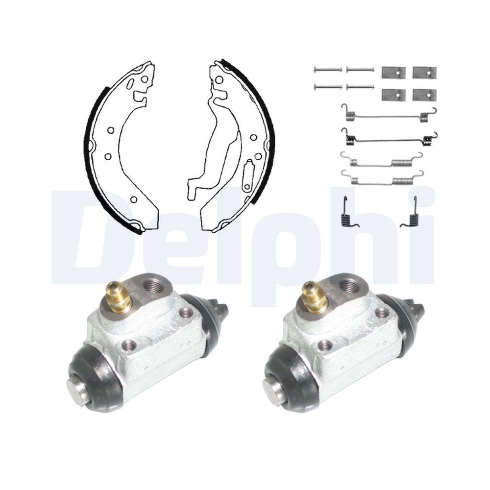 Bremsbackensatz DELPHI KP858 für, Hinterachse