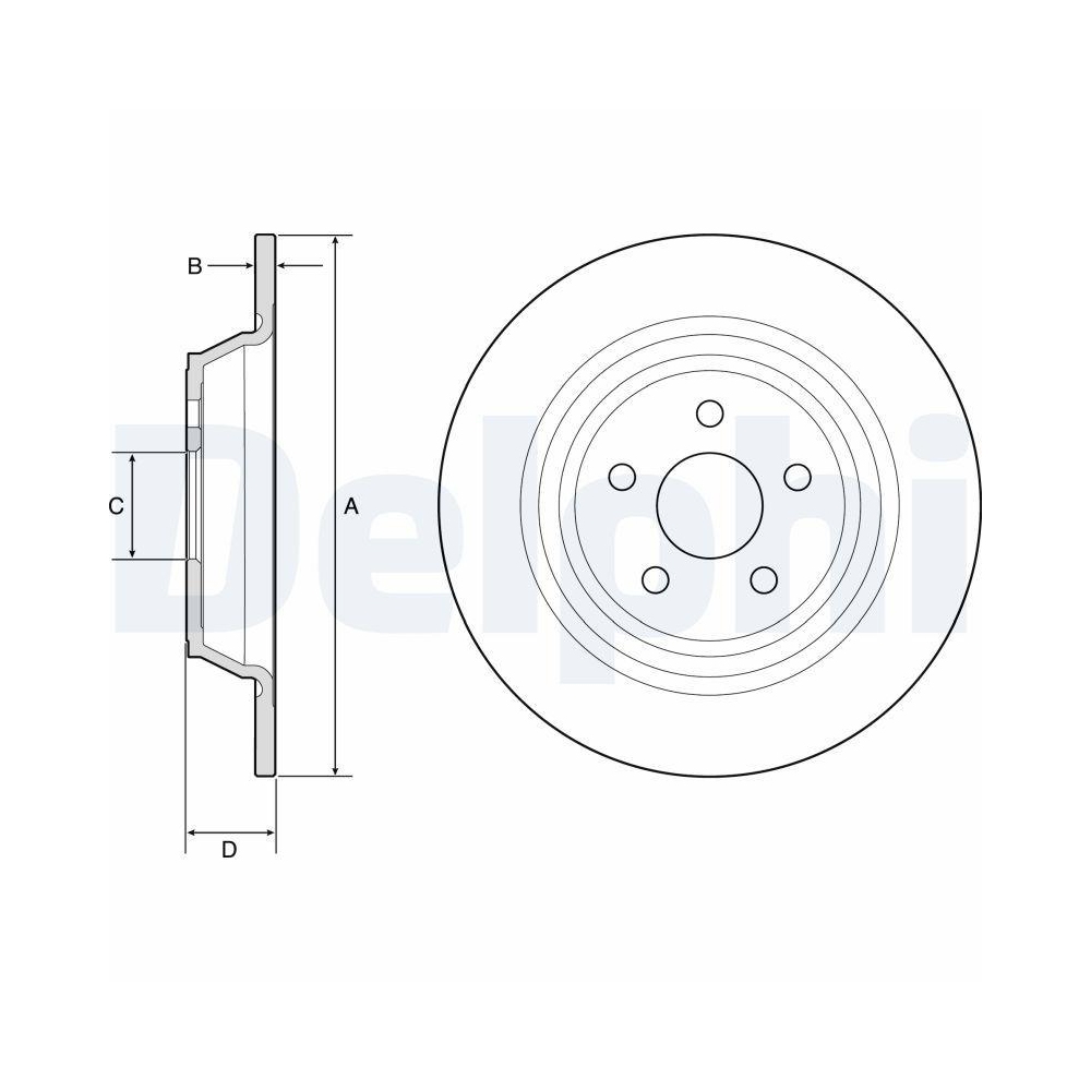 DELPHI BG4782C 2 St&uuml;ck Bremsscheiben f&uuml;r FORD FORD USA LINCOLN FORD (CHANGAN)