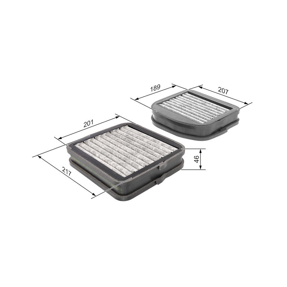 Filter, Innenraumluft BOSCH 1 987 432 533 für MERCEDES-BENZ MAYBACH