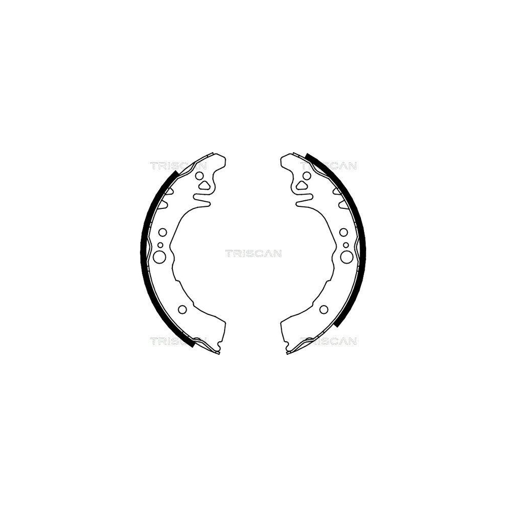Bremsbackensatz TRISCAN 8100 10026 f&uuml;r DAIHATSU TOYOTA, Hinterachse