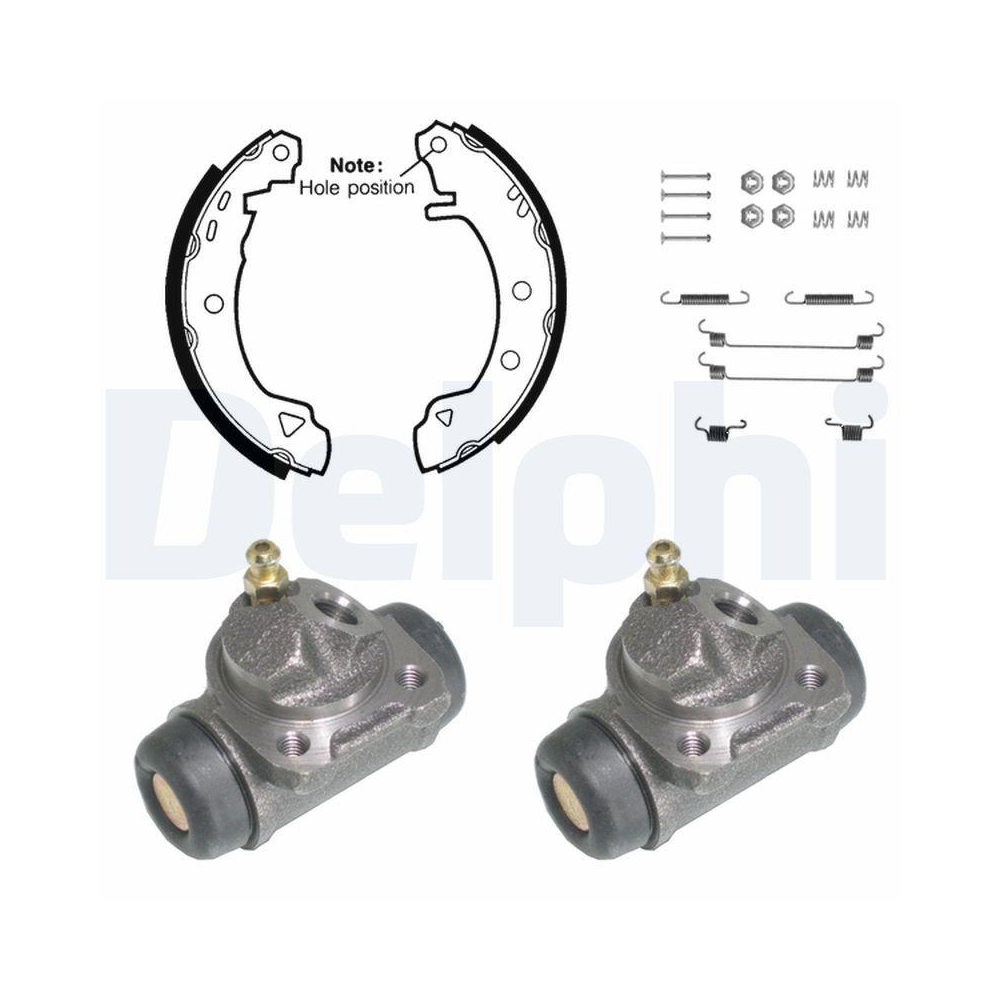 Bremsbackensatz DELPHI KP863 für, Hinterachse