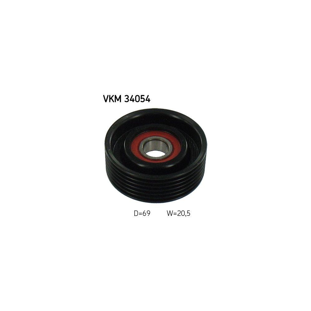 Umlenk-/F&uuml;hrungsrolle, Keilrippenriemen SKF VKM 34054 f&uuml;r FORD, links