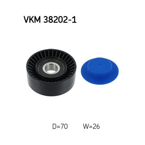 Umlenk-/F&uuml;hrungsrolle, Keilrippenriemen SKF VKM 38202-1 f&uuml;r