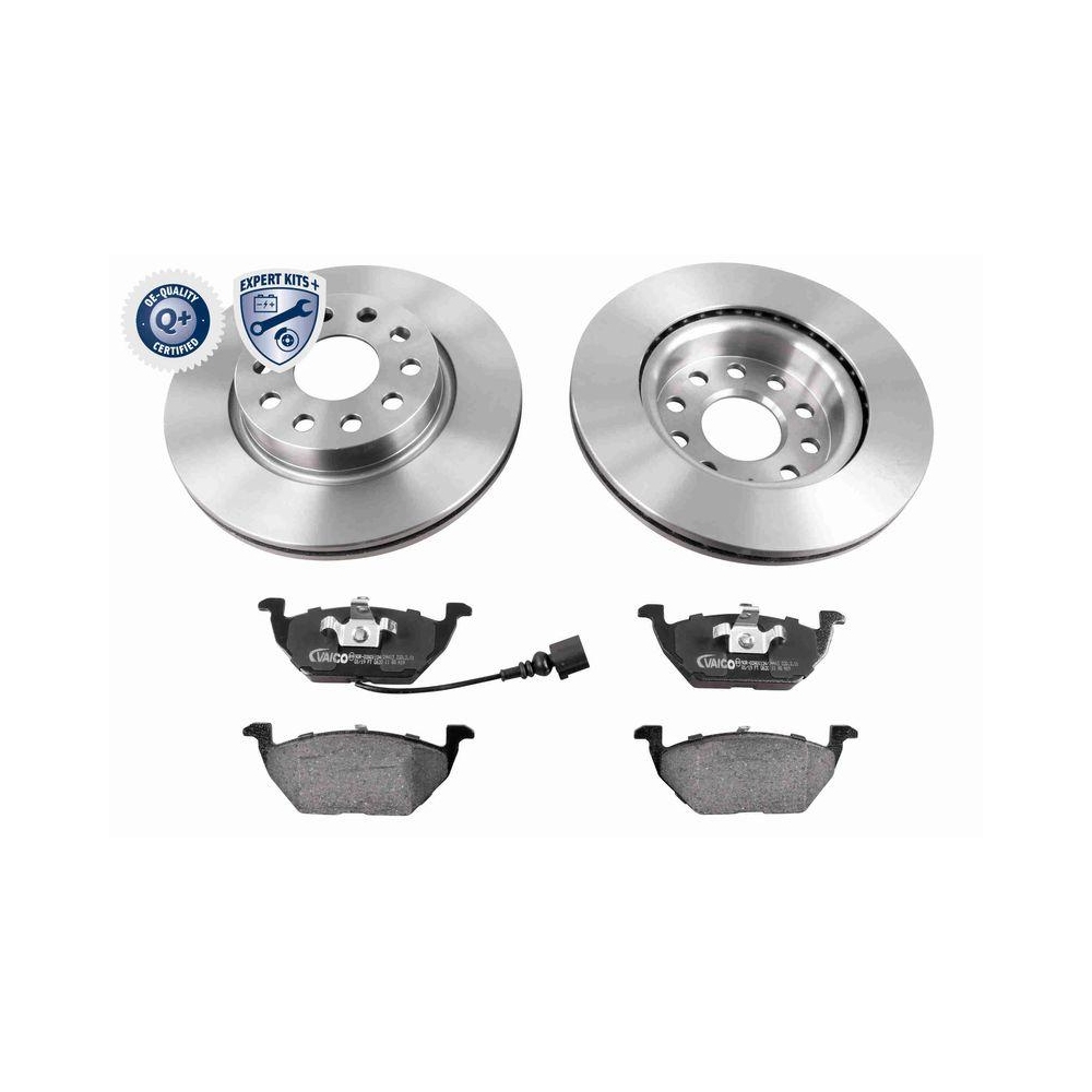 Bremsensatz, Scheibenbremse VAICO V10-90003 EXPERT KITS + für AUDI SEAT SKODA VW
