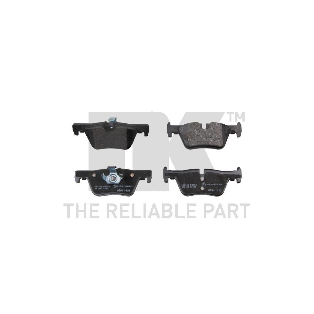 Bremsbelagsatz, Scheibenbremse NK 221555 f&uuml;r BMW, Hinterachse
