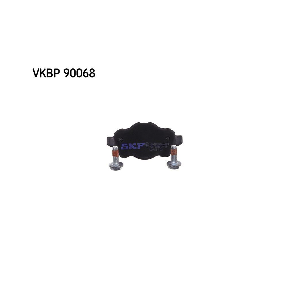 Bremsbelagsatz, Scheibenbremse SKF VKBP 90068 f&uuml;r MINI, Hinterachse