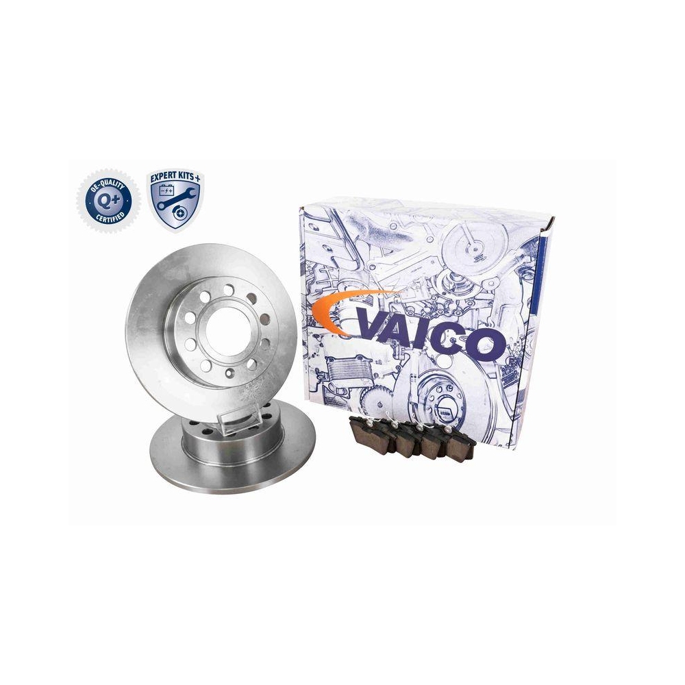 Bremsensatz, Scheibenbremse VAICO V10-90004 EXPERT KITS + f&uuml;r AUDI SEAT SKODA VW