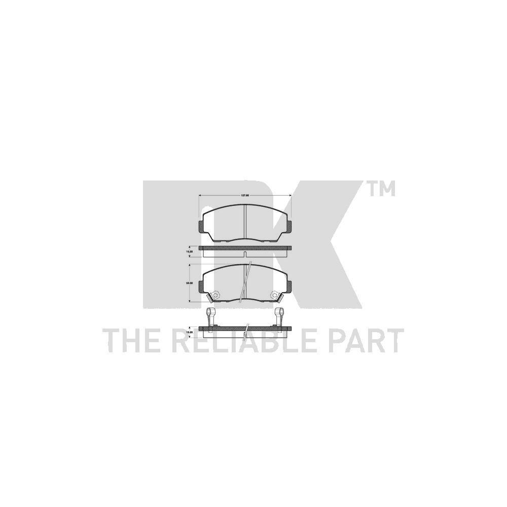 Bremsbelagsatz, Scheibenbremse NK 223219 f&uuml;r MAZDA