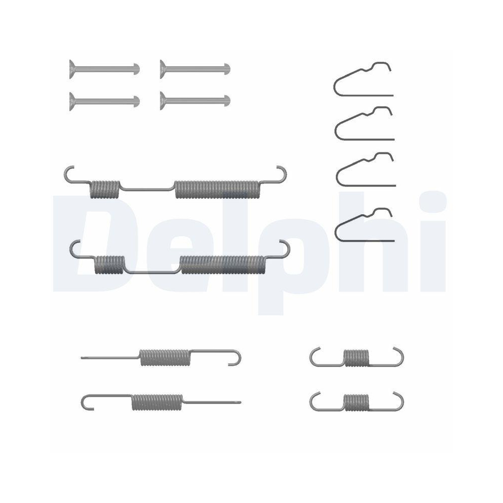 DELPHI LY1438 Zubeh&ouml;rsatz, Bremsbacken f&uuml;r, Hinterachse