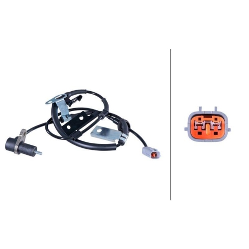 HELLA 6PU 358 422-381 Sensor, Raddrehzahl f&uuml;r MAZDA, Vorderachse links