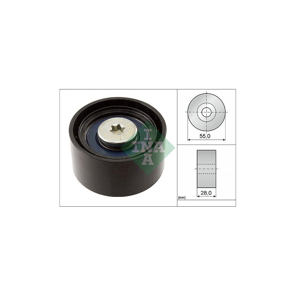 Umlenk-/F&uuml;hrungsrolle, Keilrippenriemen Schaeffler INA 532 0556 10 f&uuml;r BMW MINI