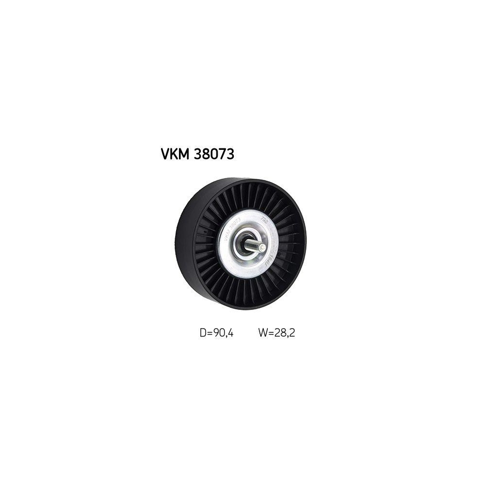 Umlenk-/F&uuml;hrungsrolle, Keilrippenriemen SKF VKM 38073 f&uuml;r MERCEDES-BENZ