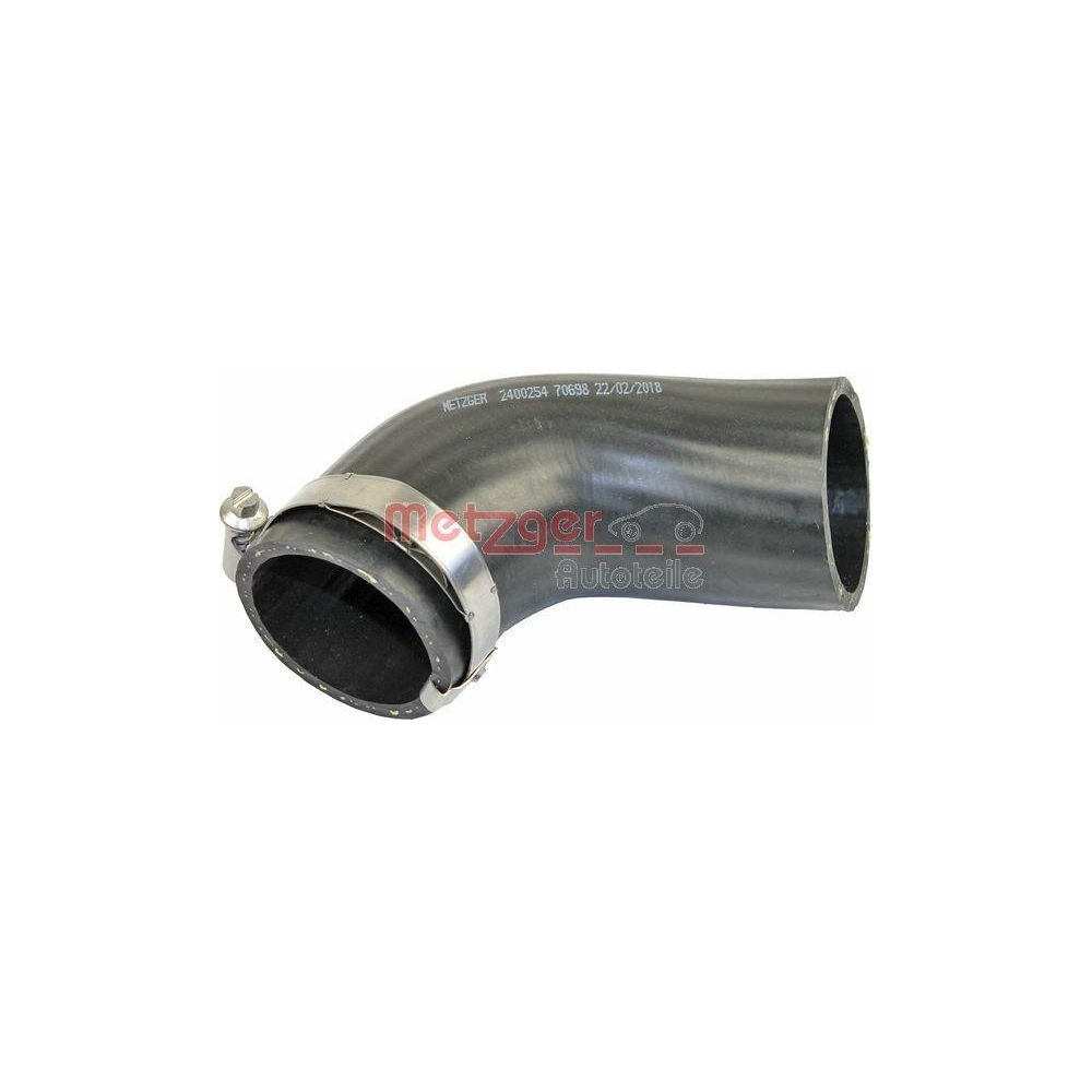Ladeluftschlauch METZGER 2400254 für VAG, Drosselklappengehäuse, oben, rechts