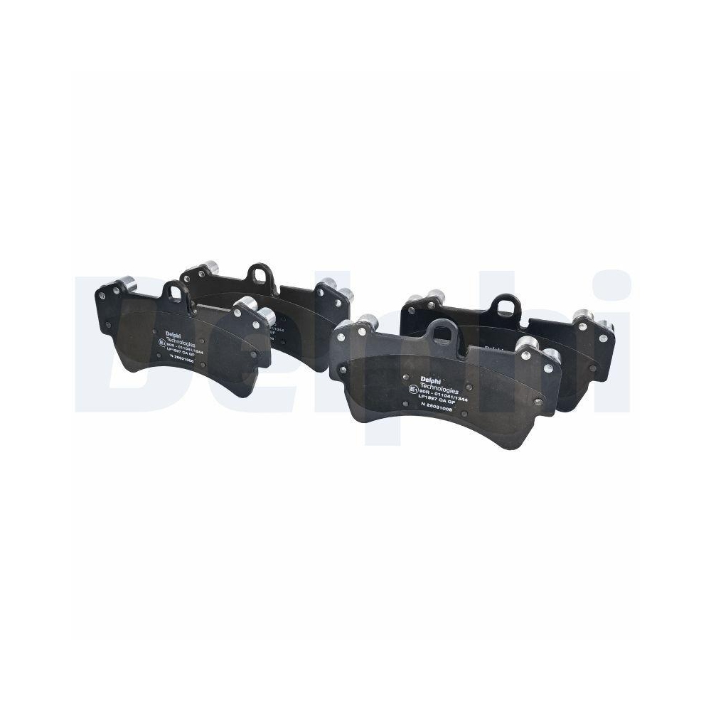 DELPHI LP1997 Bremsbelagsatz, Scheibenbremse f&uuml;r AUDI PORSCHE VW, Vorderachse