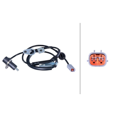 HELLA 6PU 358 422-311 Sensor, Raddrehzahl f&uuml;r MAZDA, Vorderachse rechts