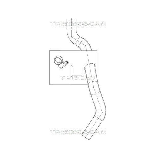 TRISCAN 8516 29093 Hydraulikschlauch, Lenkung f&uuml;r AUDI