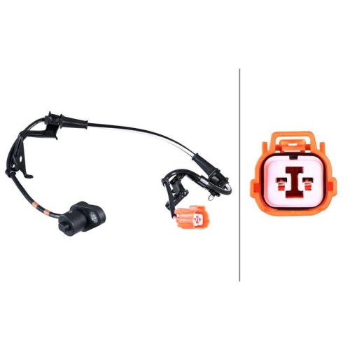HELLA 6PU 358 251-961 Sensor, Raddrehzahl f&uuml;r HONDA, Vorderachse rechts
