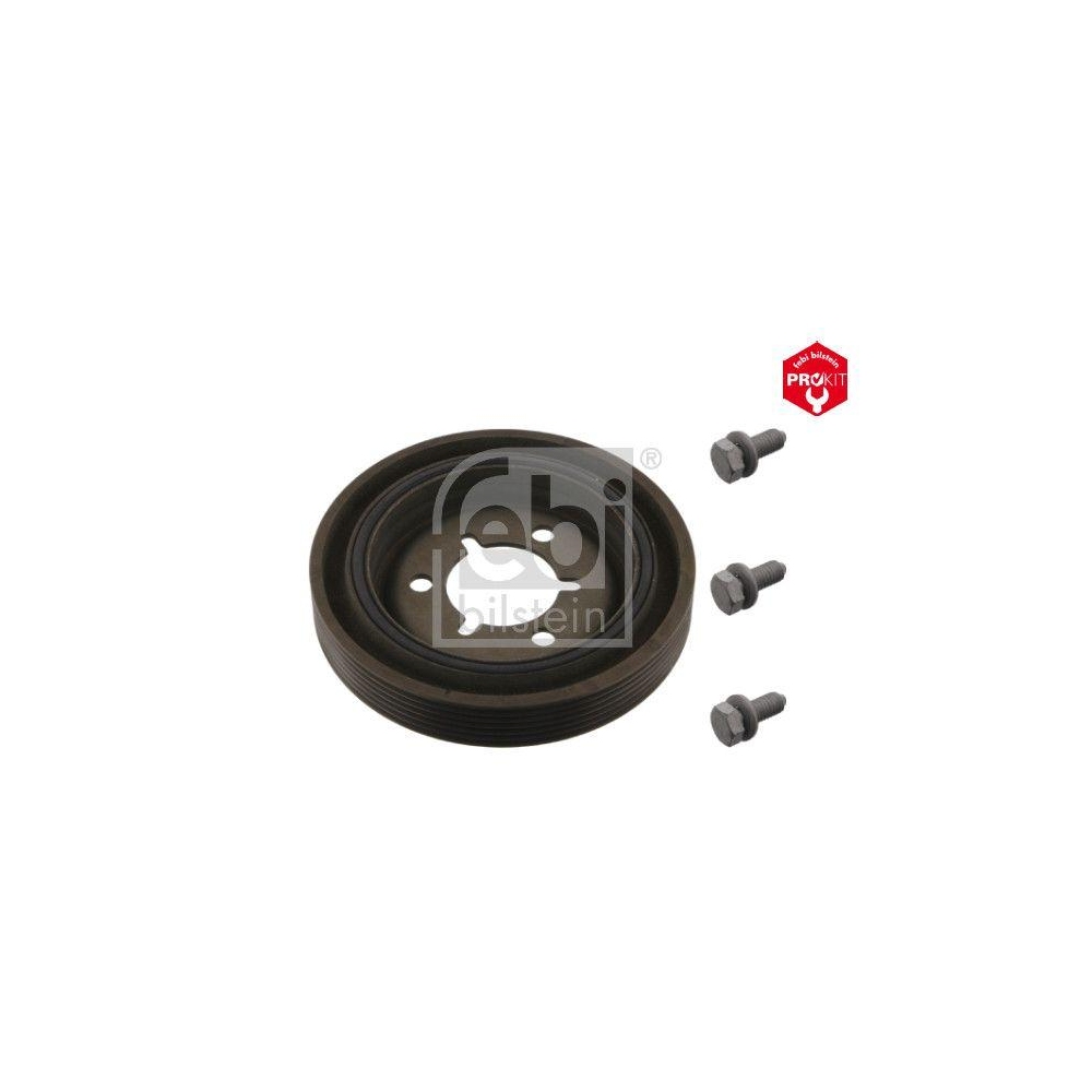 FEBI BILSTEIN Riemenscheibe, Kurbelwelle 36420 ProKit f&uuml;r CITRO&Euml;N PEUGEOT