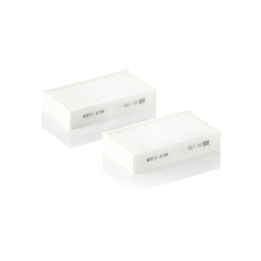 Filter, Innenraumluft MANN-FILTER CU 1721-2 für BMW, hinter dem Handschuhfach