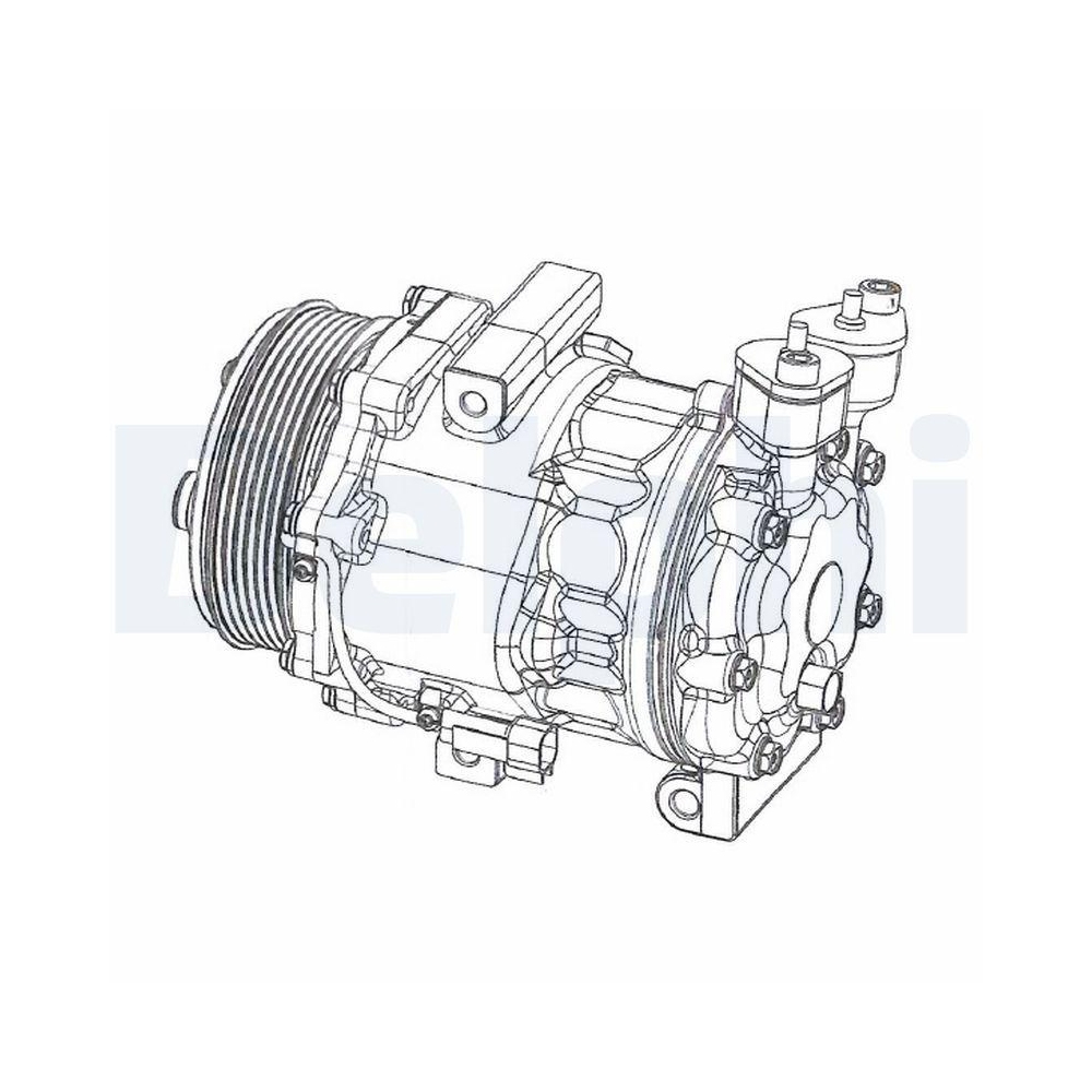 DELPHI CS20351 Kompressor, Klimaanlage f&uuml;r FORD
