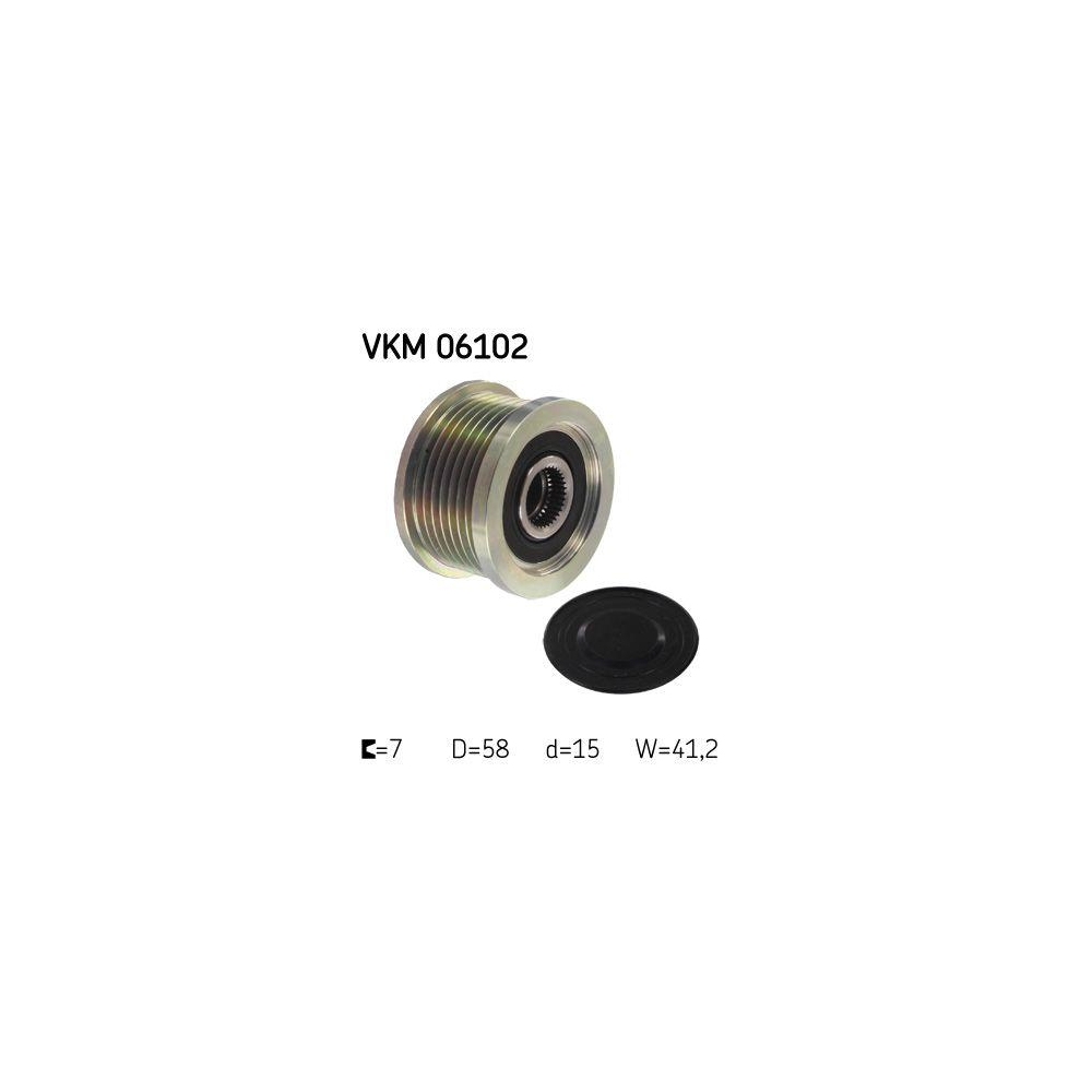 Generatorfreilauf SKF VKM 06102 f&uuml;r TOYOTA