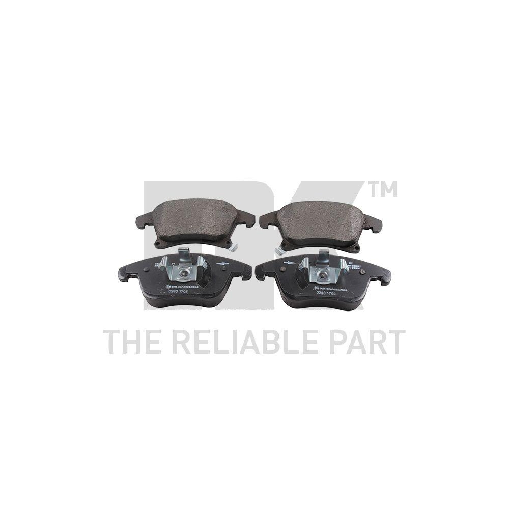 Bremsbelagsatz, Scheibenbremse NK 222586 f&uuml;r FORD FORD USA, Vorderachse