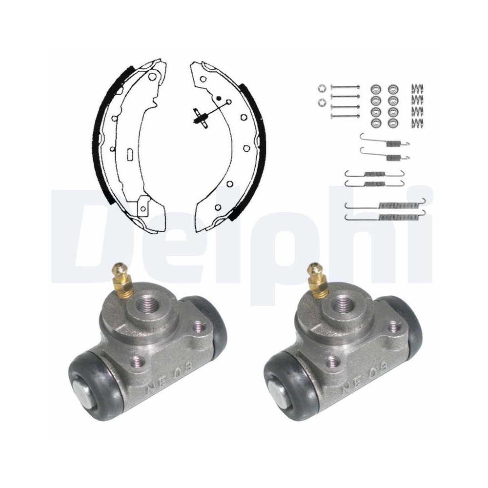 DELPHI KP874 Bremsbackensatz f&uuml;r RENAULT, Hinterachse