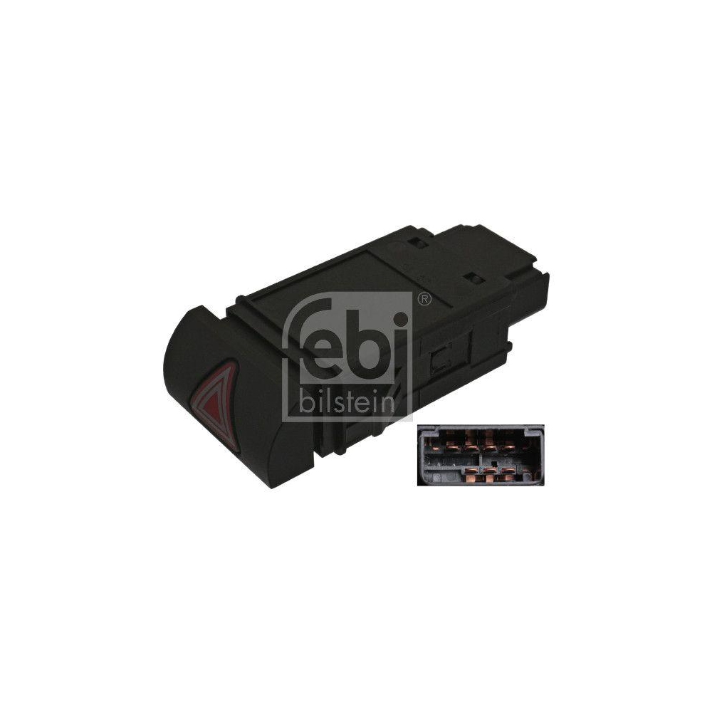 Warnblinkschalter FEBI BILSTEIN 100405 febi Plus für SEAT VW
