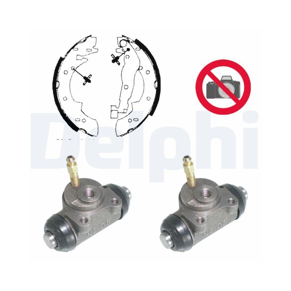 DELPHI KP875 Bremsbackensatz f&uuml;r, Hinterachse