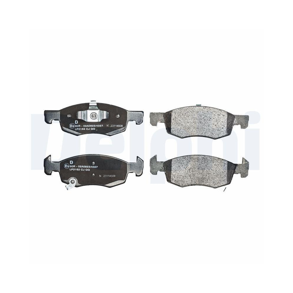 DELPHI LP3163 Bremsbelagsatz, Scheibenbremse f&uuml;r OPEL VAUXHALL, Vorderachse