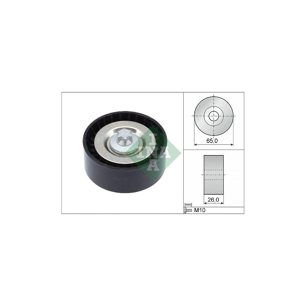 Umlenk-/F&uuml;hrungsrolle, Keilrippenriemen Schaeffler INA 532 0570 10 f&uuml;r CHRYSLER