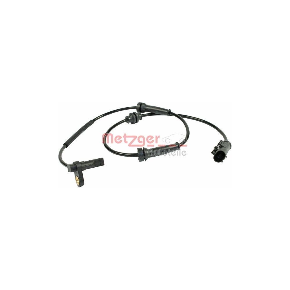 Sensor, Raddrehzahl METZGER 0900199 f&uuml;r FIAT, Vorderachse