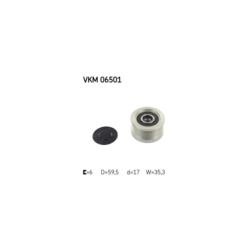 Generatorfreilauf SKF VKM 06501 f&uuml;r HYUNDAI KIA