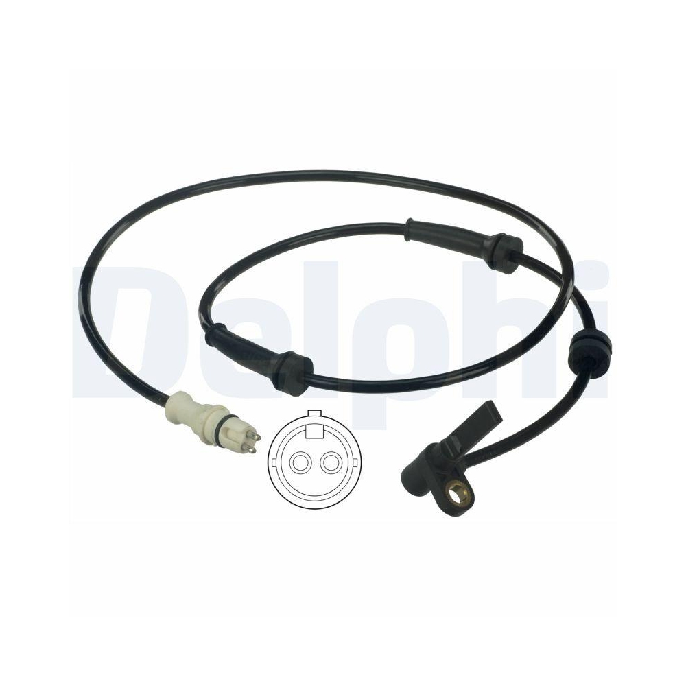 DELPHI SS20379 Sensor, Raddrehzahl f&uuml;r FIAT, Vorderachse links