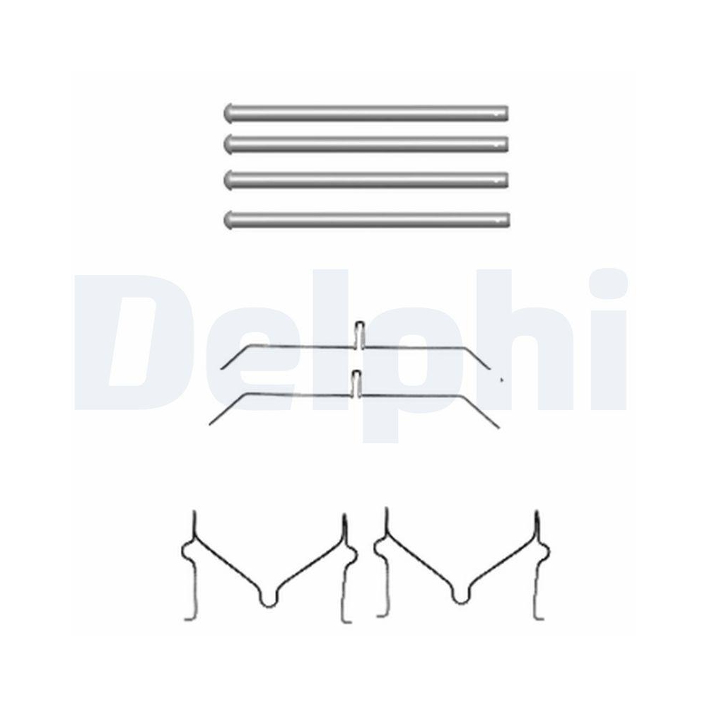 DELPHI LX0470 Zubeh&ouml;rsatz, Scheibenbremsbelag f&uuml;r TOYOTA, Vorderachse