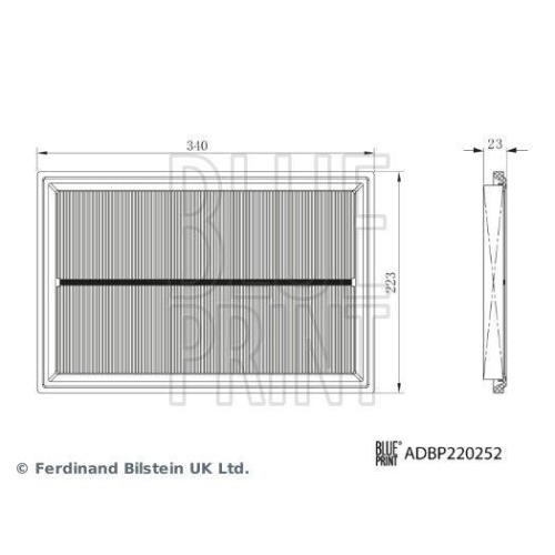 BLUE PRINT ADBP220252 Luftfilter f&uuml;r HAVAL WEY