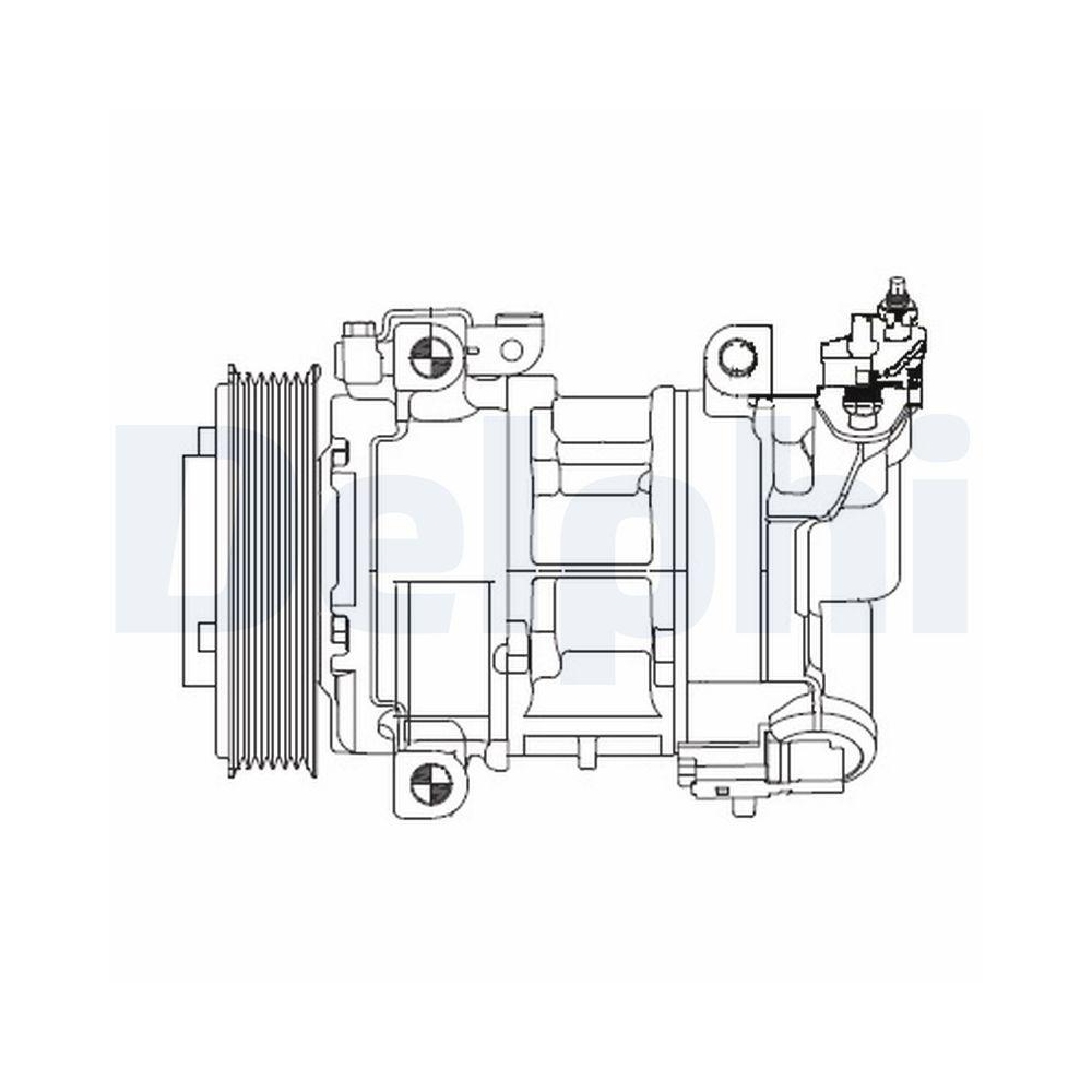 DELPHI CS20325 Kompressor, Klimaanlage f&uuml;r CITRO&Euml;N PEUGEOT DS