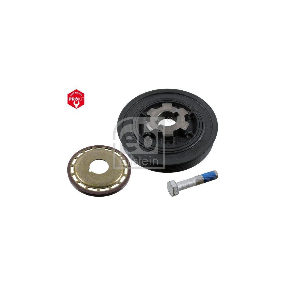 FEBI BILSTEIN Riemenscheibe, Kurbelwelle 36433 ProKit f&uuml;r CITRO&Euml;N FIAT FORD