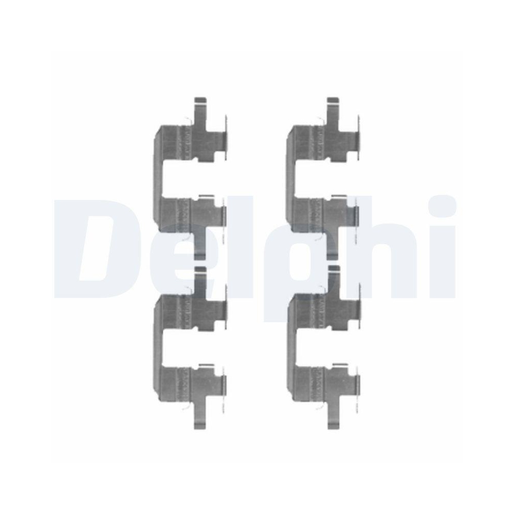 DELPHI LX0472 Zubeh&ouml;rsatz, Scheibenbremsbelag f&uuml;r SUBARU, Hinterachse