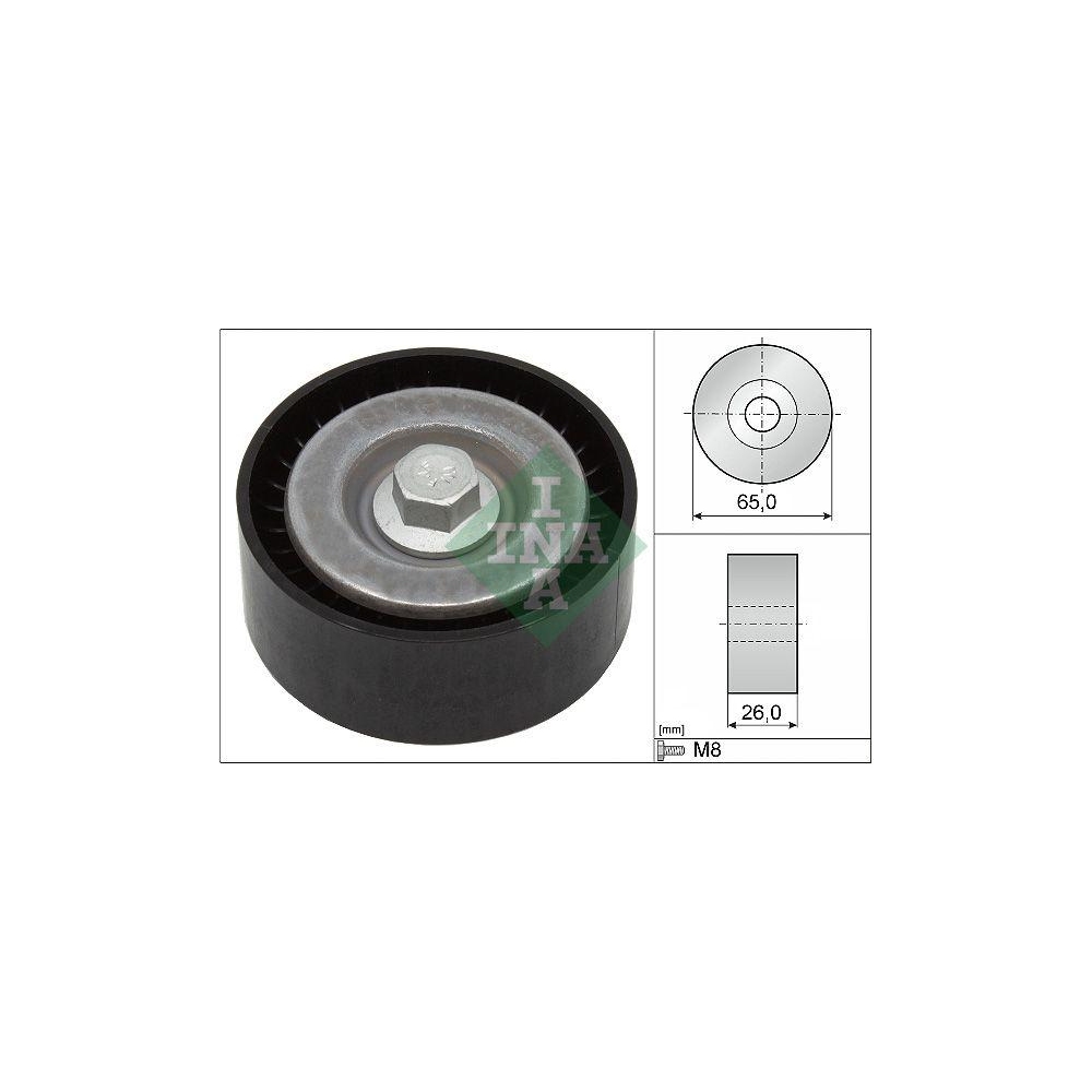 Umlenk-/F&uuml;hrungsrolle, Keilrippenriemen Schaeffler INA 532 0621 10 f&uuml;r OPEL
