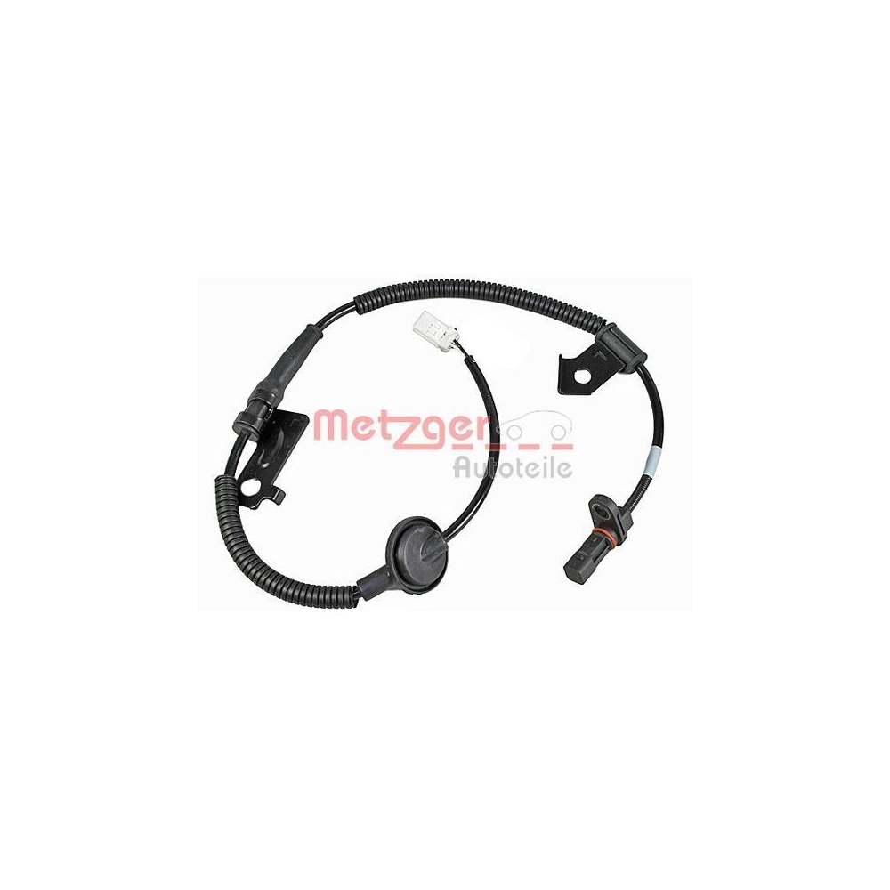 Sensor, Raddrehzahl METZGER 09001001 f&uuml;r HYUNDAI, Hinterachse links